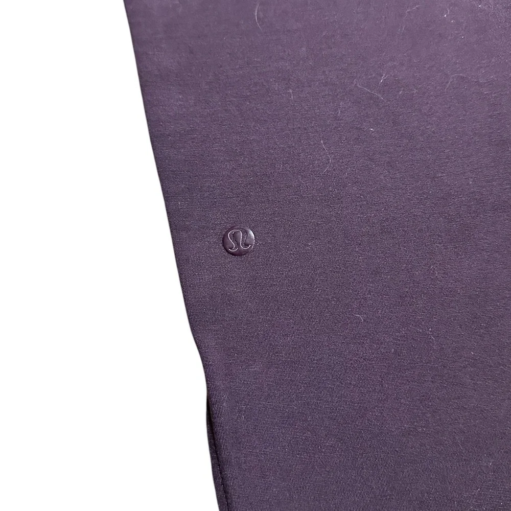 Lululemon Womens Soft Pants 5 Pocket Zip Front Tapered Leg Plum Purple Size 2 - Picture 6 of 6